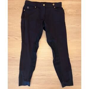 Lauria Garrelli Jump & Dressage black breeches/riding pants womens US 32